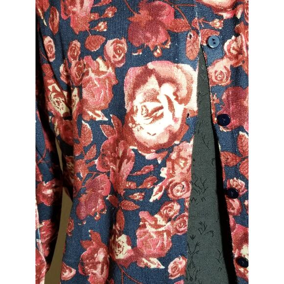 Joseph Allen Cardigan Sweaters NWT Women Size Medium Red Black Blue x2 - Picture 3 of 12